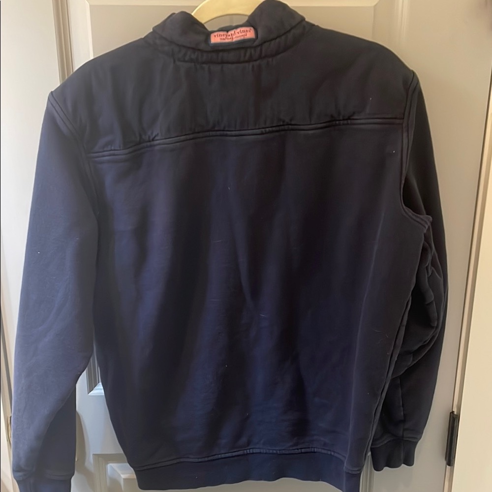Vineyard Vines Navy Quarter-Zip Pullover - Picture 5 of 5
